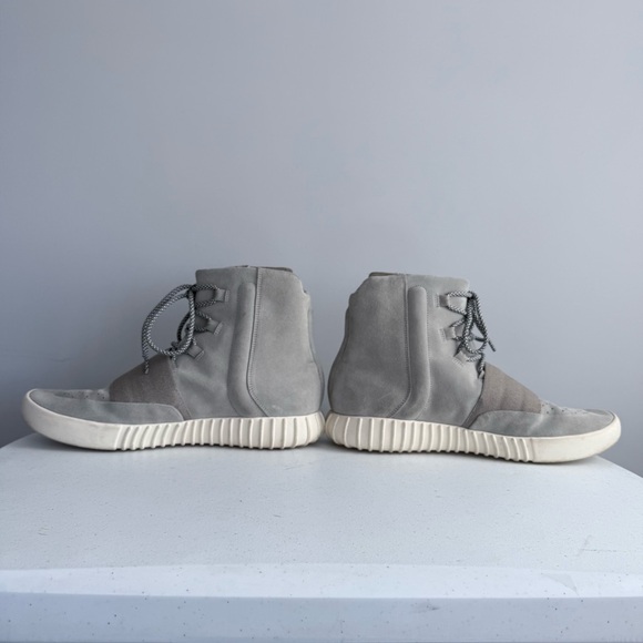 Adidas Yeezy 750 Boost High Top Sneakers 12 Gray Brown Kanye West Suede Boots - Picture 11 of 16
